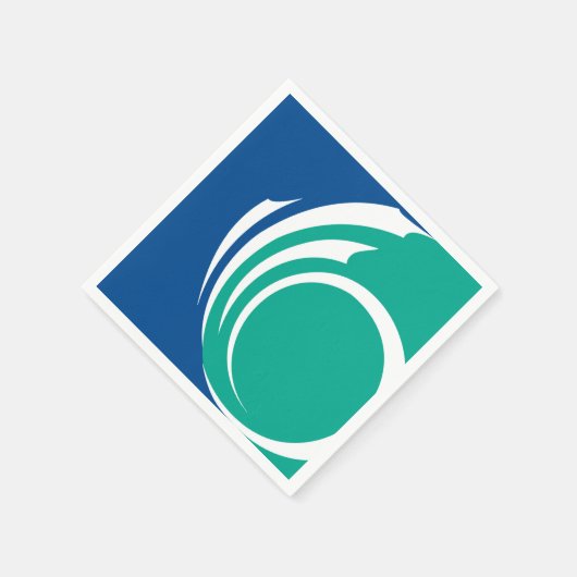 Patriotic paper napkins with flag of Ottawa Servet (Hoek)