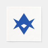 Patriotic paper napkins with flag of Toyota City Servet (Voorkant)