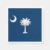 Patriotic paper napkins with South Carolina flag Servetten (Voorkant)