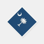 Patriotic paper napkins with South Carolina flag Servetten (Hoek)