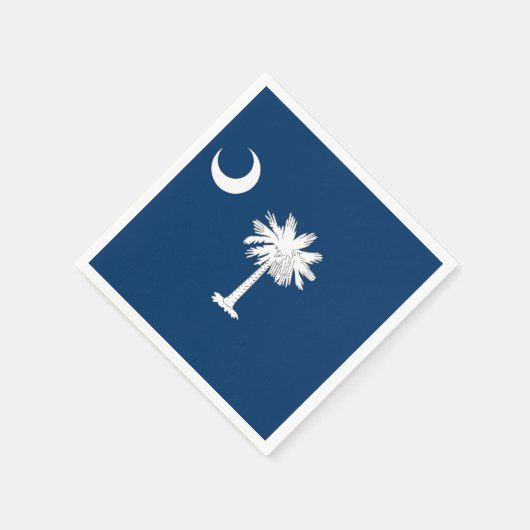 Patriotic paper napkins with South Carolina flag Servetten (Hoek)