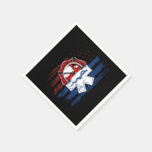 Patriotic Paramedic Firefighter EMT USA Flag EMS Servet (Hoek)