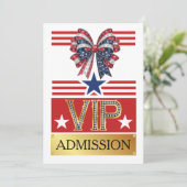 PATRIOTIC PARTY VIP-toegang Kaart (Staand voorkant)