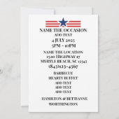 PATRIOTIC PARTY VIP-toegang Kaart (Achterkant)