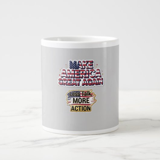 Patriotic Peace Decal Grote Koffiekop (Voorkant)
