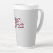 Patriotic Peace Decal Latte Mok (Rechterhoek)