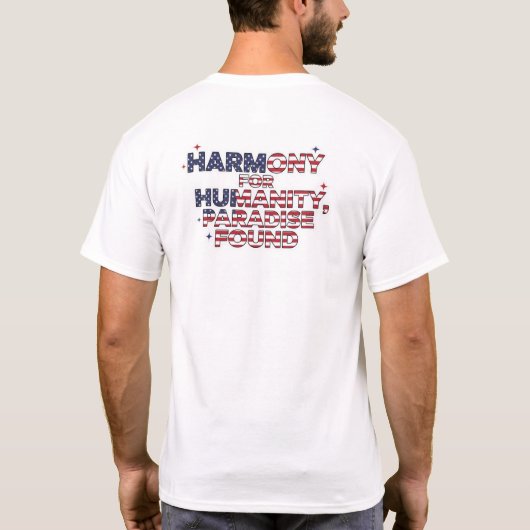 Patriotic Peace Decal T-shirt (Achterkant)