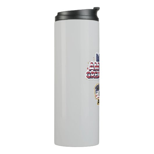 Patriotic Peace Decal Thermosbeker (Gedraaid links)