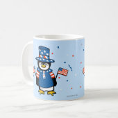 Patriotic Penguin Koffiemok (Voorkant links)