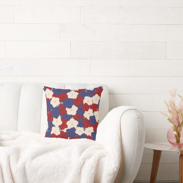 Patriotic Petunias Kussen (Bank)