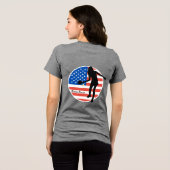 Patriotic Pickleball T beroemd gemaakt door Pickle Tri-Blend Shirt (Achterkant volledig)