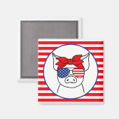 Patriotic Pig Magnet (Voorkant / Achterkant)