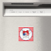 Patriotic Pig Magnet (Insitu (Vaatwasser))