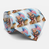 Patriotic Pig Stropdas (Opgerold)