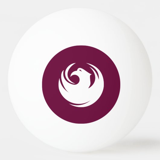 Patriotic ping pong ball with Flag of Phoenix City (Achterkant)