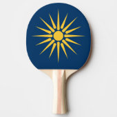 Patriotic, ping pong paddle with Flag of Macedonia Tafeltennisbatje (Voorkant)
