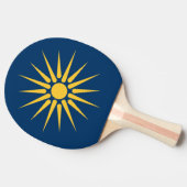 Patriotic, ping pong paddle with Flag of Macedonia Tafeltennisbatje (Zijkant)