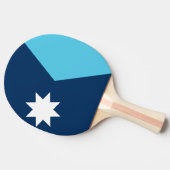 Patriotic, ping pong paddle with Flag of Minnesota Tafeltennisbatje (Zijkant)