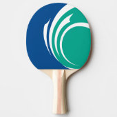 Patriotic, ping pong paddle with Flag of Ottawa Tafeltennisbatje (Voorkant)