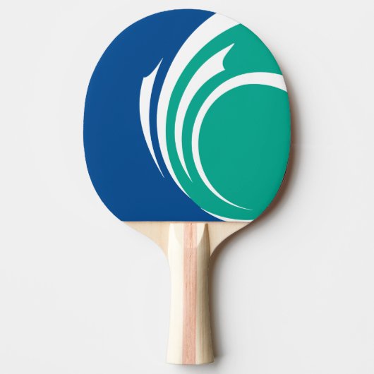 Patriotic, ping pong paddle with Flag of Ottawa Tafeltennisbatje (Voorkant)