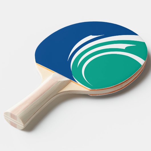Patriotic, ping pong paddle with Flag of Ottawa Tafeltennisbatje (Voorkant Gekanteld)