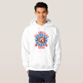 Patriotic Pit Bull Terrier Hoodie (Voorkant volledig)