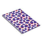 Patriotic Plaid Strawberry Notitieboek (Rechterzijde)