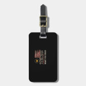 Patriotic Politics Protest No Kings In America Bagagelabel (Voorkant verticaal)