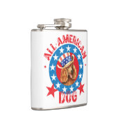 Patriotic Poodle Heupfles (Rechts)