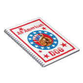 Patriotic Poodle Notitieboek (Rechterzijde)