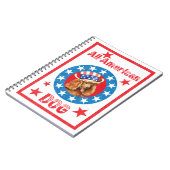 Patriotic Poodle Notitieboek (Linkerzijde)