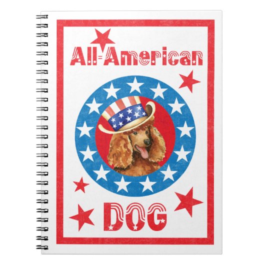 Patriotic Poodle Notitieboek (Voorkant)