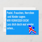 Patriotic Poodles Briefkaart (Voorkant / Achterkant)