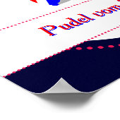 Patriotic Poodles Poster (Hoek)