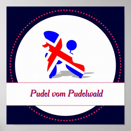 Patriotic Poodles Poster (Voorkant)