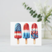 Patriotic Popcicles Briefkaart (Staand voorkant)