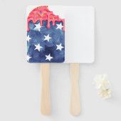 Patriotic Popsicle | personaliseren Handwaaier (Voorkant en achterkant)