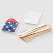 Patriotic Popsicle | personaliseren Handwaaier (Niet-gemonteerd)