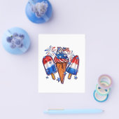 Patriotic Popsicles Ice Cream vanaf 4 juli verkrij Flyer (Enkel)