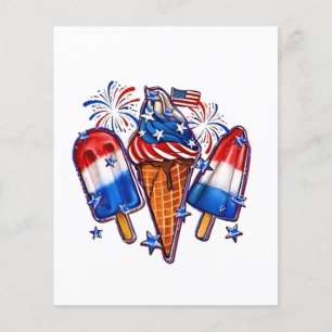 Patriotic Popsicles Ice Cream vanaf 4 juli verkrij Flyer