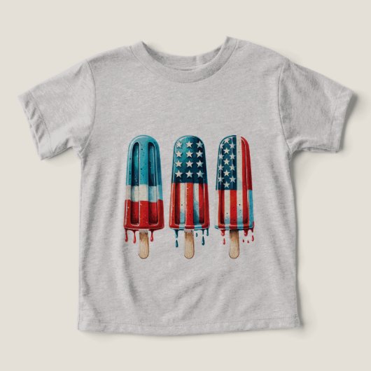 Patriotic Popsicles T-shirt (Design voorkant)