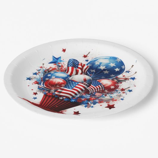 Patriotic Pride Papieren Bordje (Gekanteld)