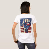 Patriotic Pride: T-shirt met Amerikaanse vlag (Achterkant volledig)