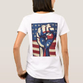 Patriotic Pride: T-shirt met Amerikaanse vlag (Achterkant)