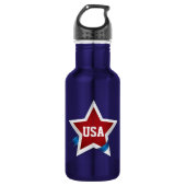 Patriotic Pride Verenigde Staten Waterfles (Voorkant)