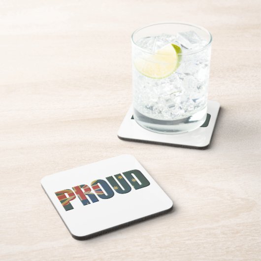 Patriotic Proud Australian Drankjes Onderzetter (Rechterzijde)