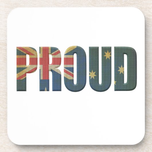 Patriotic Proud Australian Drankjes Onderzetter (Voorkant)