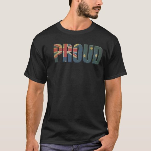 Patriotic Proud Australian T-shirt (Voorkant)