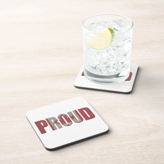 Patriotic Proud Canadian Bier Onderzetter (Rechterzijde)