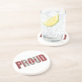 Patriotic Proud Canadian Zandsteen Onderzetter (Zijkant)